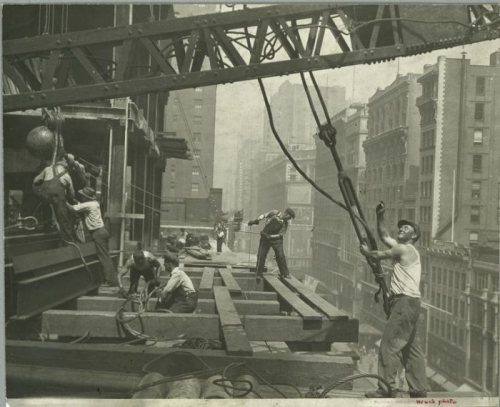 Vintage Construction Site Empire State Building 5