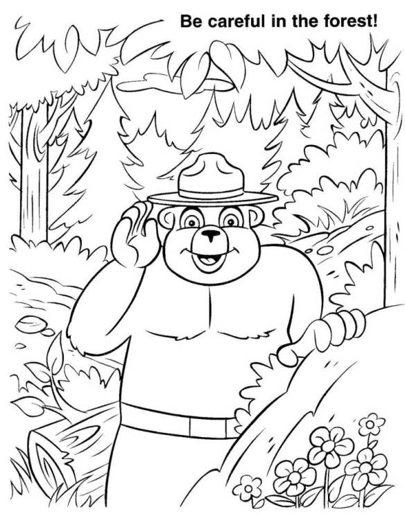 23+ Smokey The Bear Coloring Book